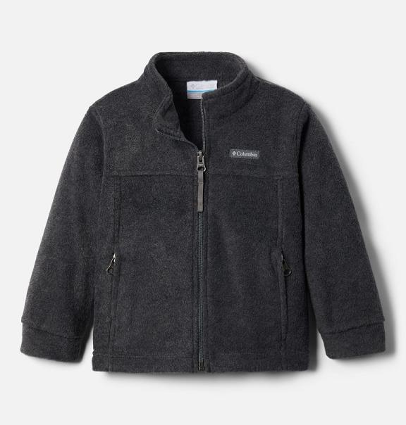 Columbia Steens Mountain II Fleece Jacket Black Grey For Boys NZ47320 New Zealand